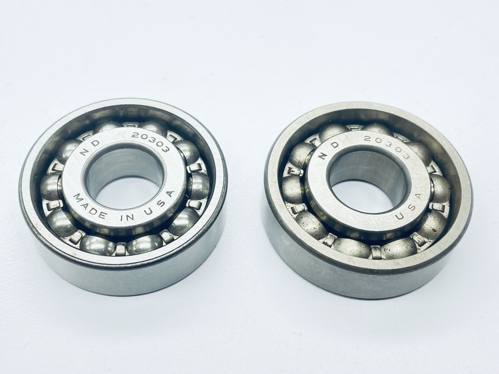 LOT OF 2 KBC 20303 NDH DEEP GROOVE BALL BEARING 17mmID 47mmOD 14mmW