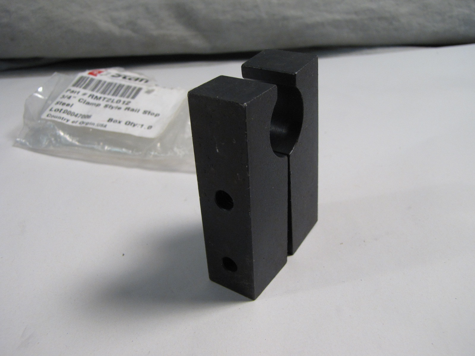 Stafford RMT2L012 Steel 3/4″ Clamp Style Rail Stop NEW