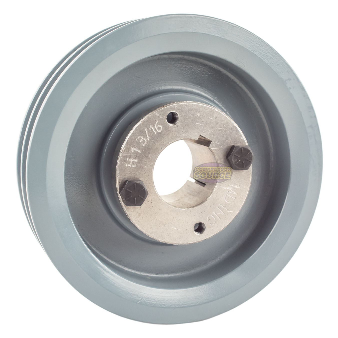 Cast Iron 5.5″ Dual Groove Pulley Belt A Section 4L with 1-3/16″ Sheave Bushing