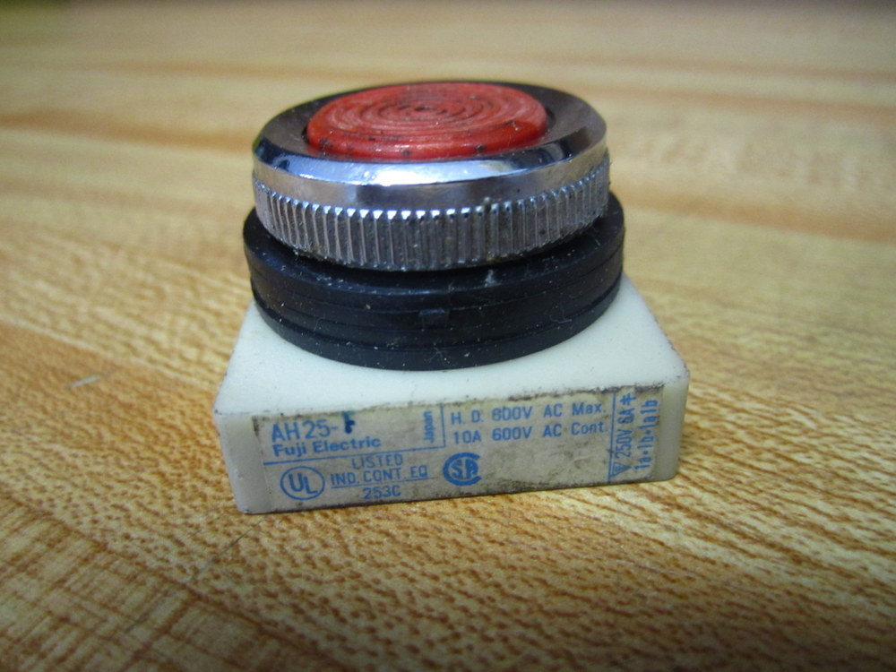 Fuji AH25-F Push Button AH25F Red (Pack of 6)