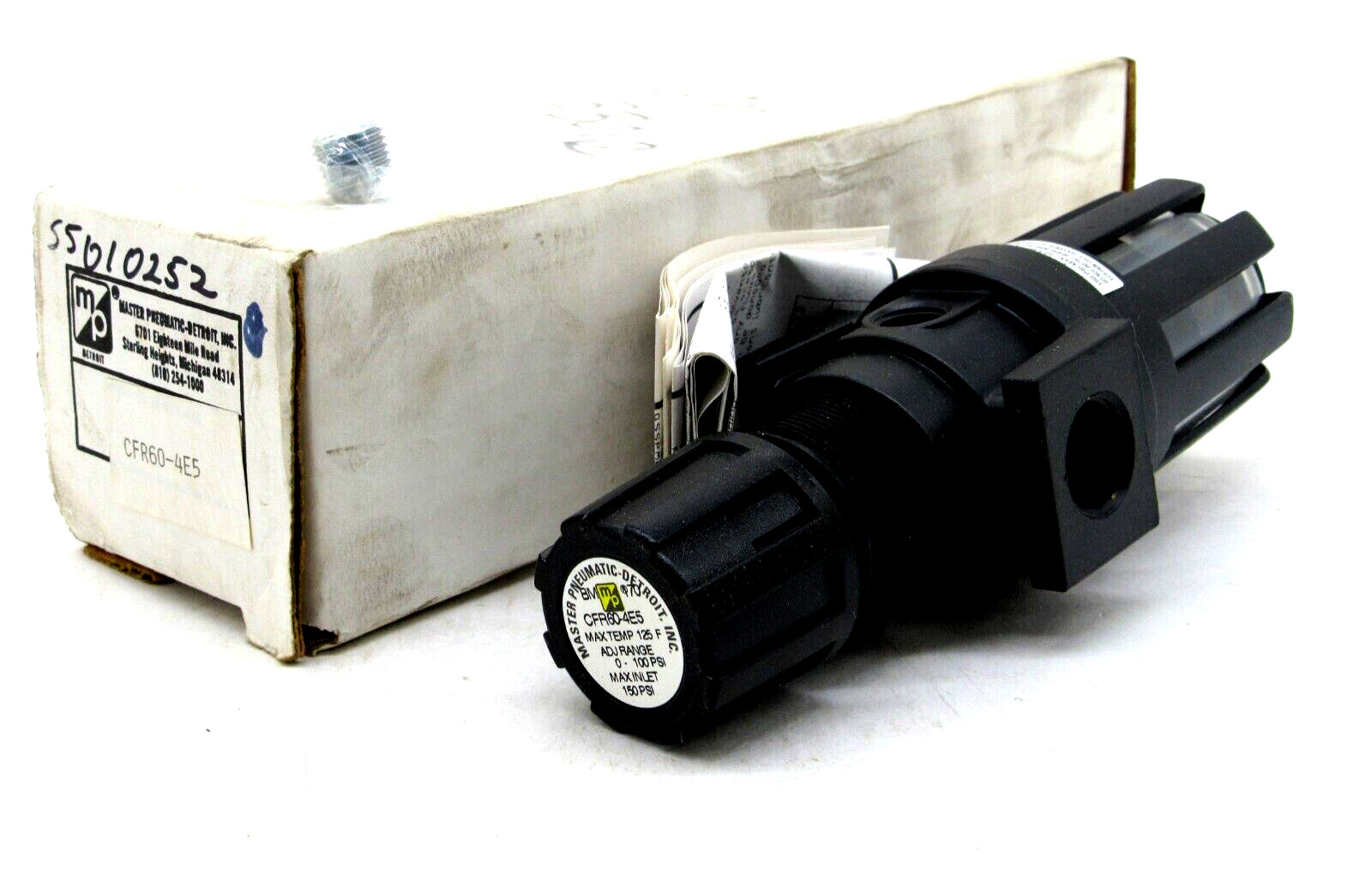 NEW MASTER PNEUMATIC CFR60-4E5 REGULATOR CFR604E5