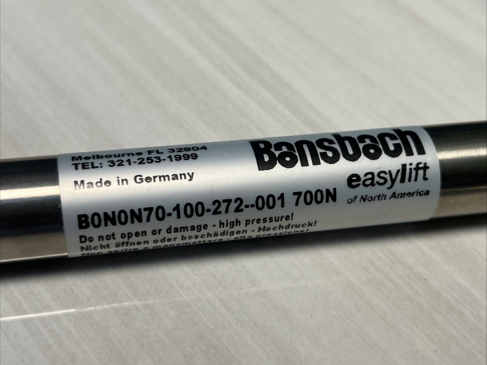 2 QTY! BULK – Bansbach BONON70-100-272–001 700N EasyliftGas Shock Tube Springs