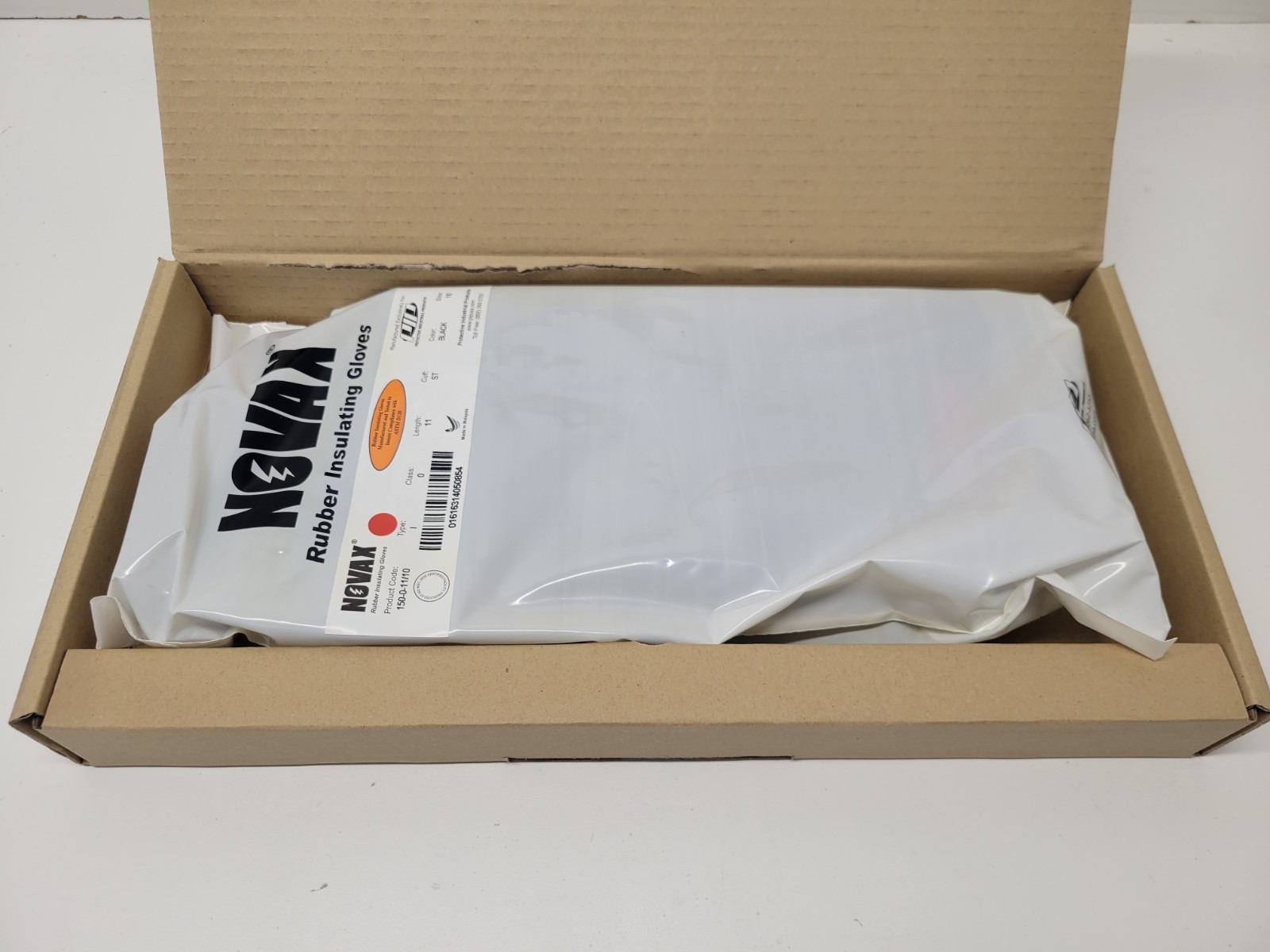 NEW OLD STOCK! NOVAX TYPE 1 CLASS 0 LENGTH 11 CUFF ST SIZE 10 GLOVES 150-0-11/10