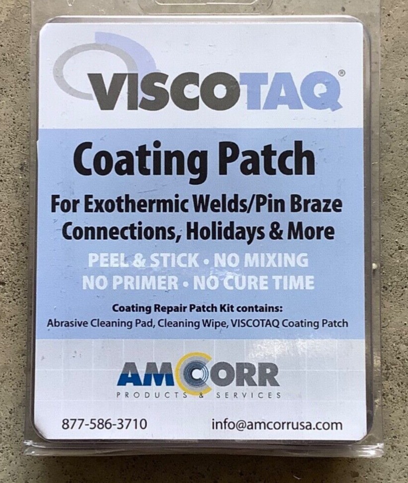 Amcorr Viscotaq Coating Patch #VWP35X35 Box Of 12 Patches 3 1/2″ X 3 1/2″
