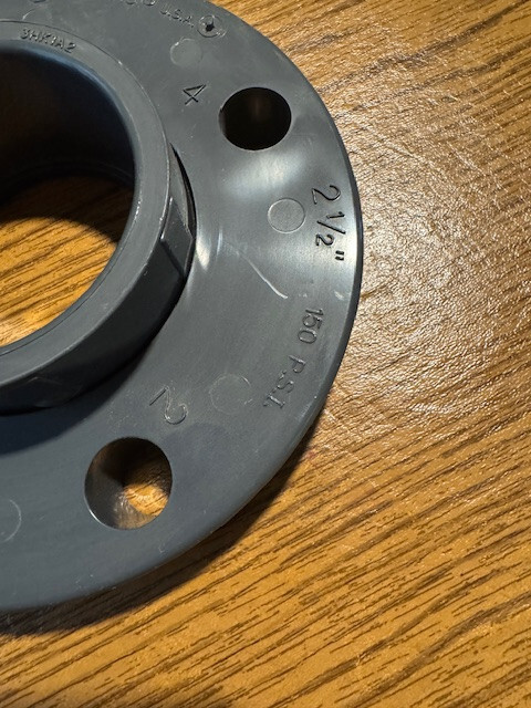SPEARS 2-1/2” SOC PVC Schedule 80 SCH Flange USA 150 PSI 851-025