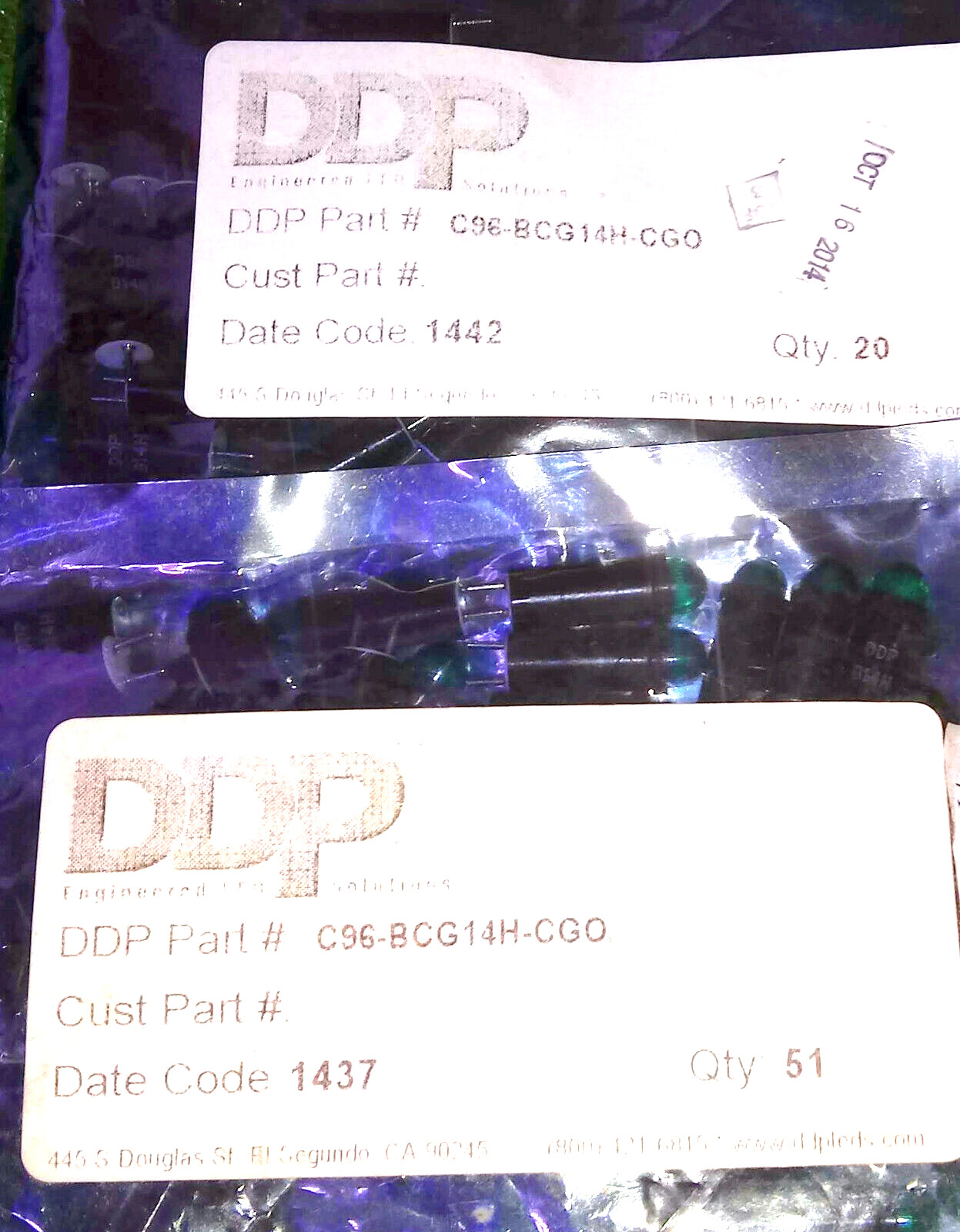 71 NEW DDP C96-BCG14H-CG0 INDICATING LIGHT GREEN NNB ***MAKE OFFER***