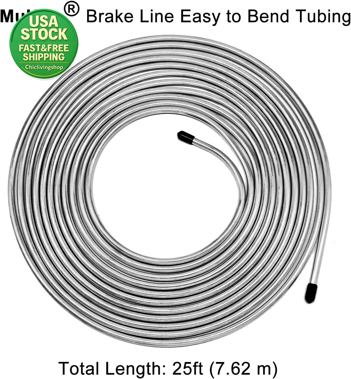 3 16 Brake Line Tubing 25 Ft Zinc Coated Rustproof Steel Replacement