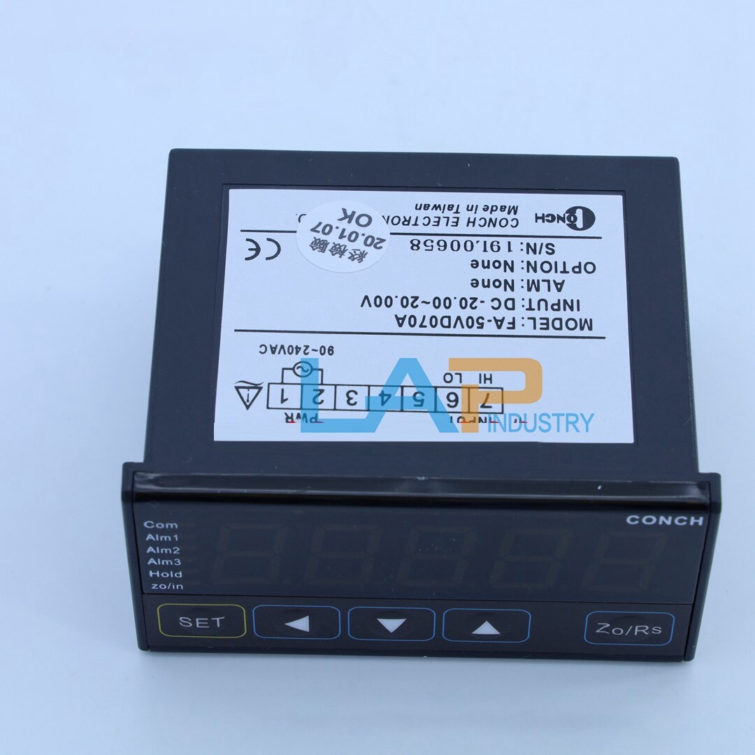 1PCS CONCH Tachometer digital display FA-50VD070A line tachometer voltmeter new