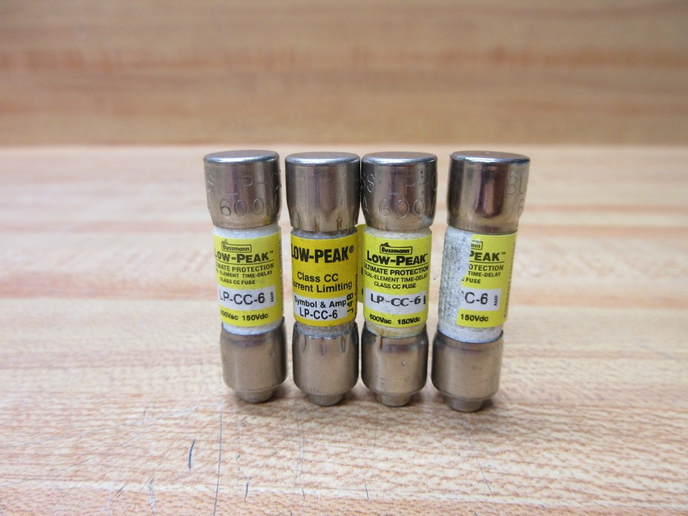 Buss LP-CC-6 Bussmann Fuse Cross Ref 1CX63 (Pack of 4)