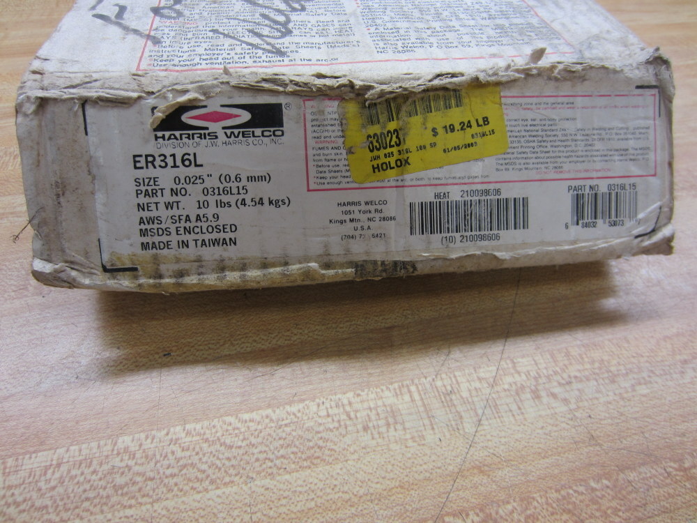 Harris Welco ER316L Welco-Matic Welding Wire