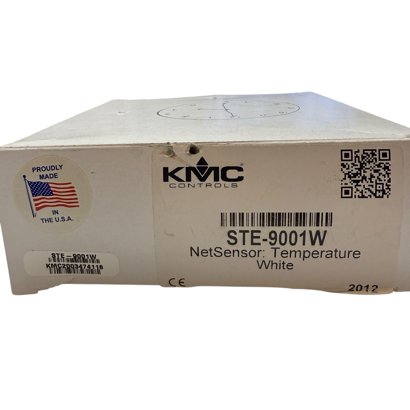KMC Controls STE-9001W NetSensor Room Temperature Sensor White New Open Box