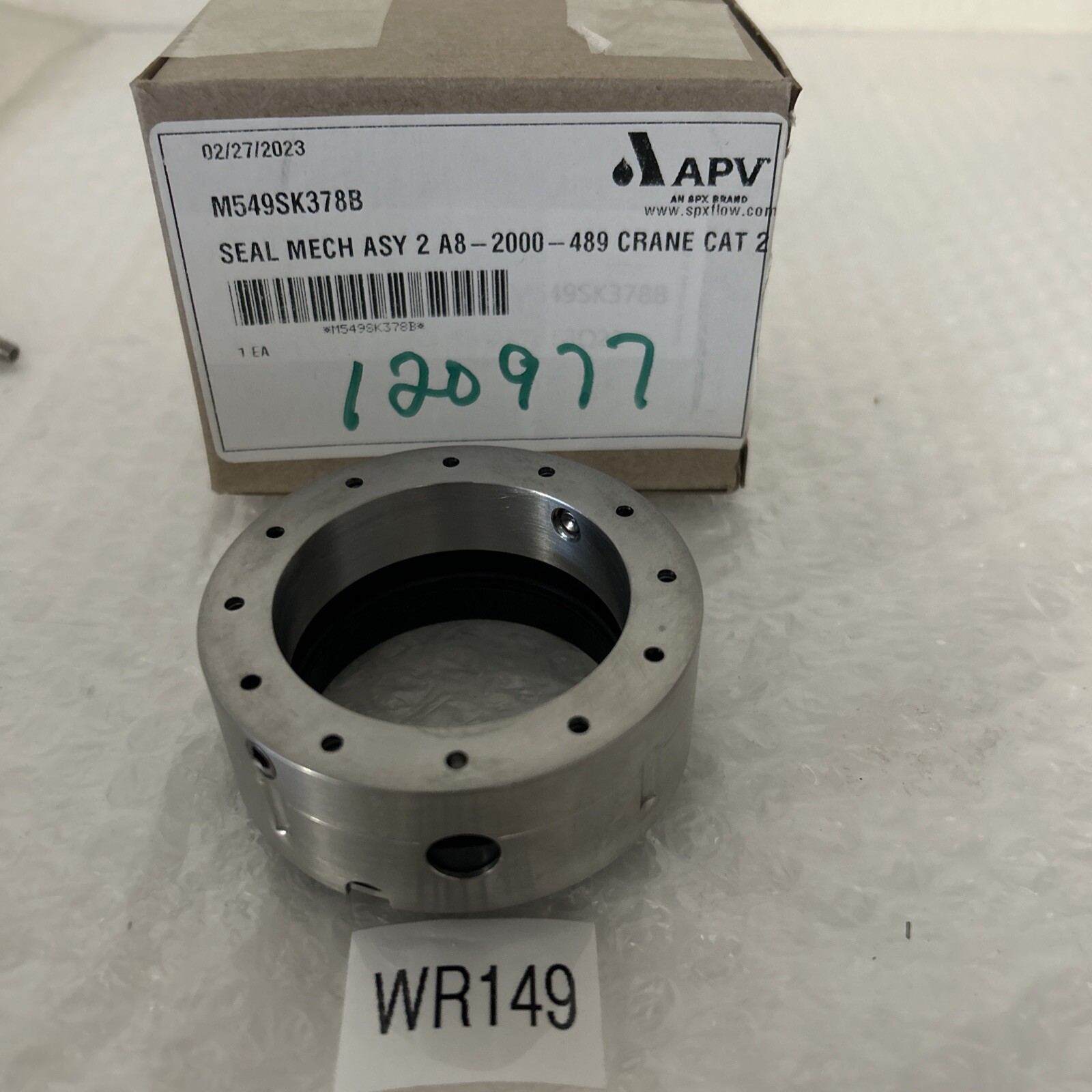 NEW OPEN BOX – Genuine APV M549SK378B Seal Mech Assy. 2 A8-2000-489 Crane Cat 2