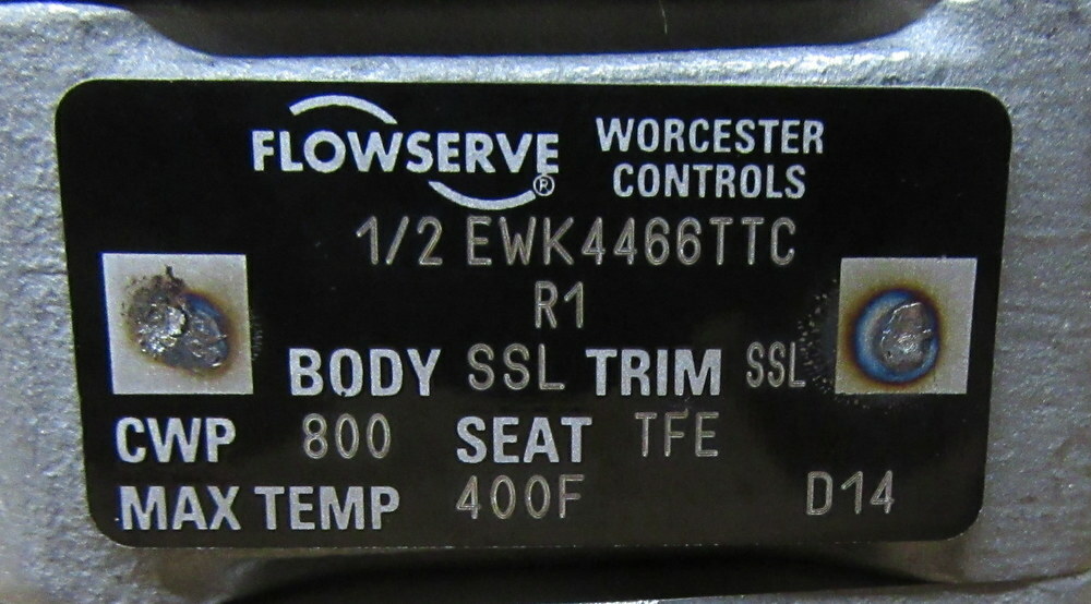 Flowserve 05EWK44T66TTC Ball Valve 12EWK4455TTC