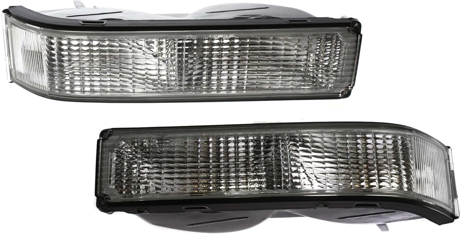 Dat Auto Parts Driver And Passenger Side Parking Light Lens And Housing Pair