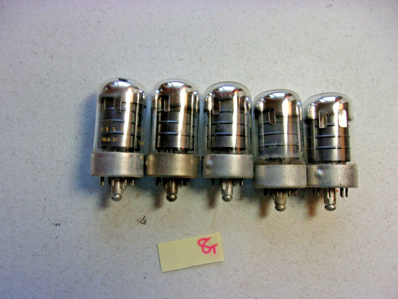LOT OF 5 NEW? NO BOX SYLVANIA ELECTRONIC TUBE 7C7 (170-3)