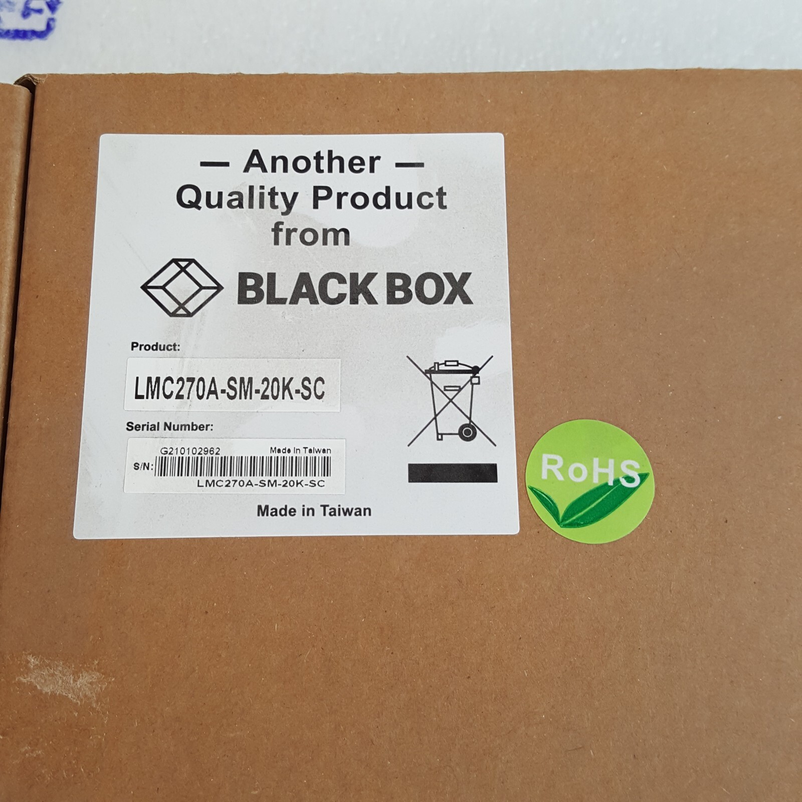 💥NEW BLACK BOX INDUSTRIAL MEDIA CONVERTER LMC270A-SM-20K-SC