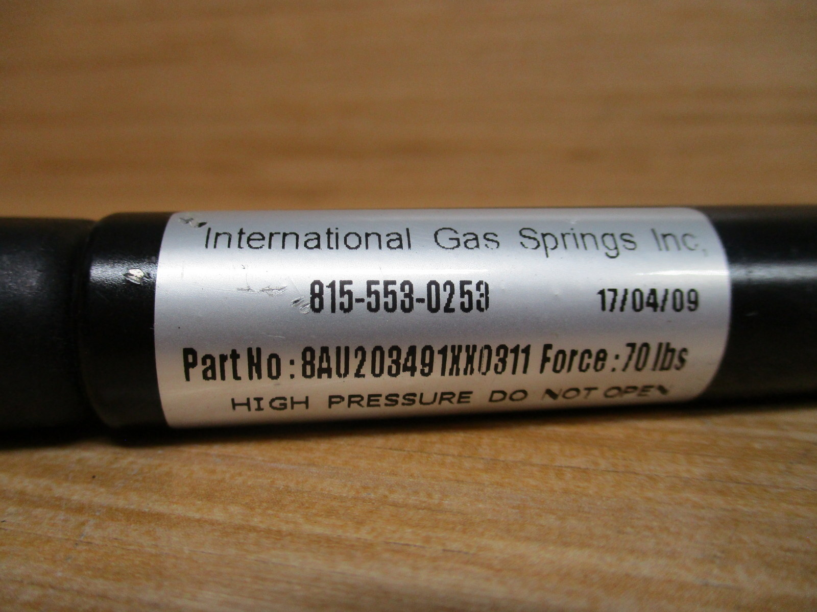 IGS 8AU203491XX0311 Gas Spring