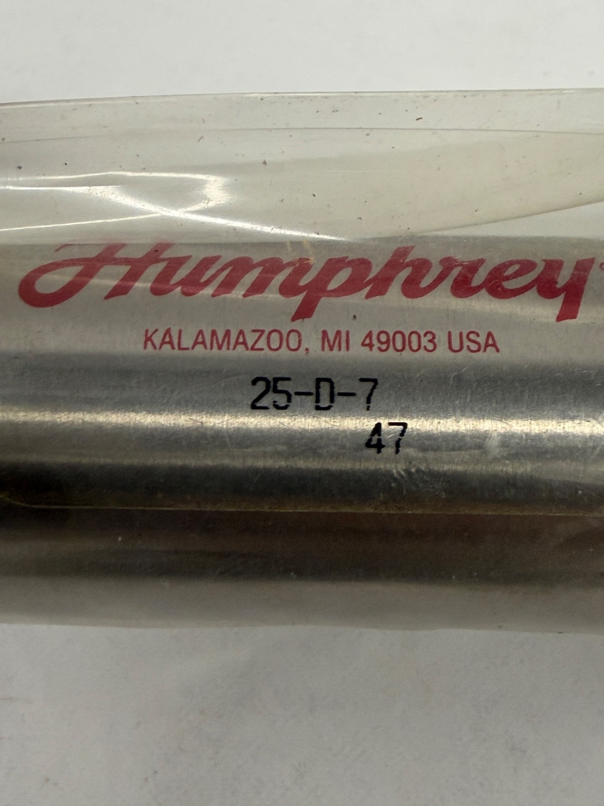 New Sealed Humphrey 25-D-7 Double-Acting Pneumatic Cylinder 1.25 Bore 7″ Stroke