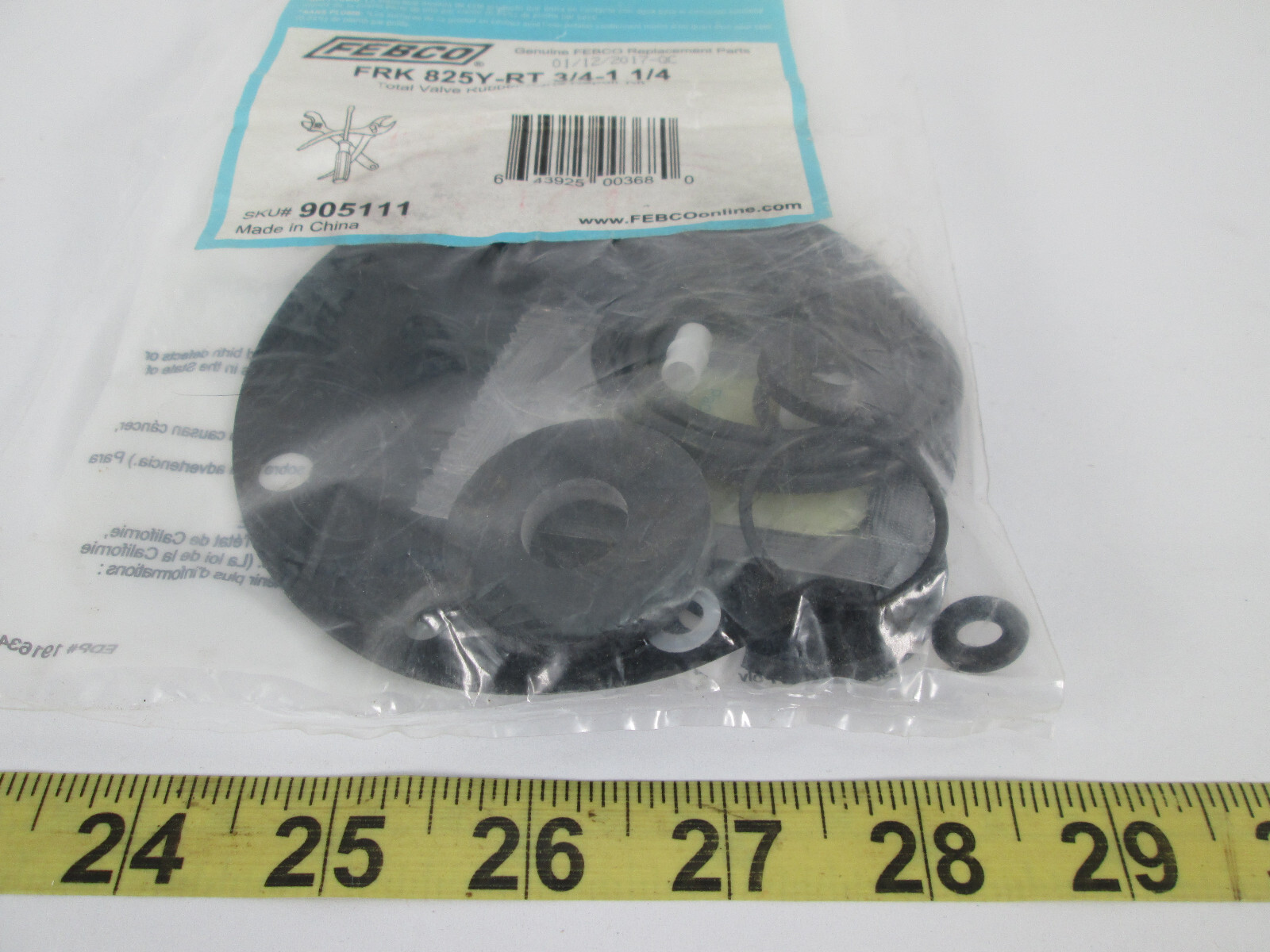 New NOS Febco Total Valve Rubber Parts Repair Kit FRK 825Y-RT 3/4 – 1-1/4″