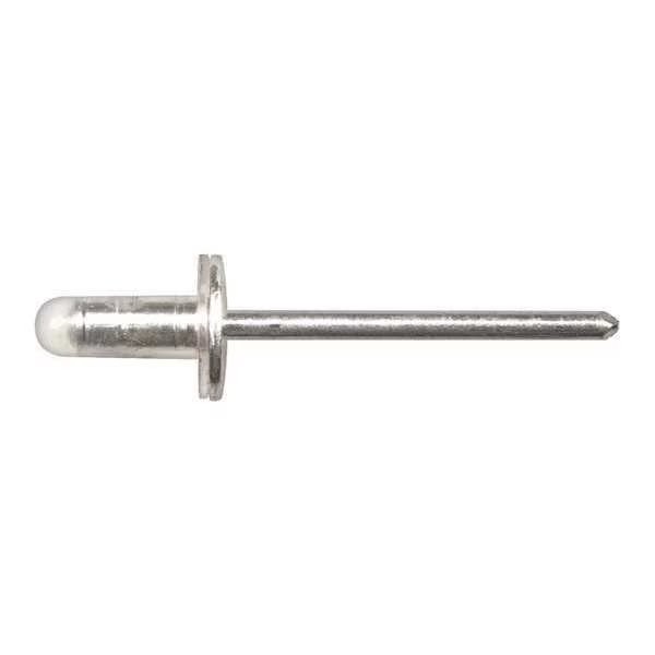 Zoro Select Blind Rivet, Dome Head, 15/6
