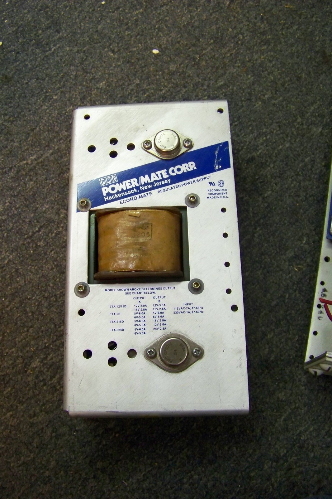 pmc power/mate corp etr-122e power supply