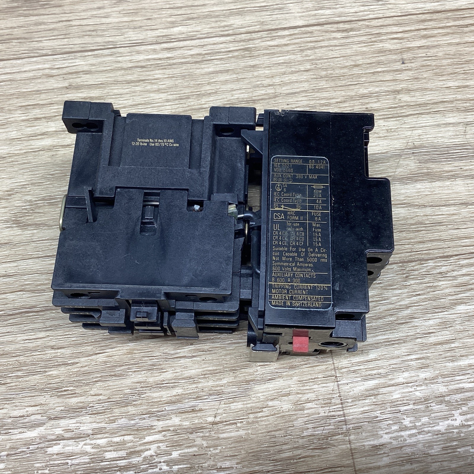 GENERAL ELECTRIC CR4CA W/ CR4G1TF CONTACTOR #819PT146*CO