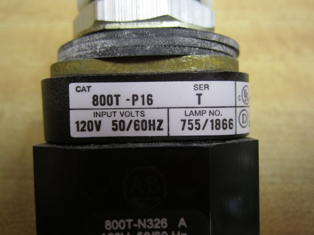 Allen Bradley 800T-P16W Pilot Light 800TP16W Series May Vary