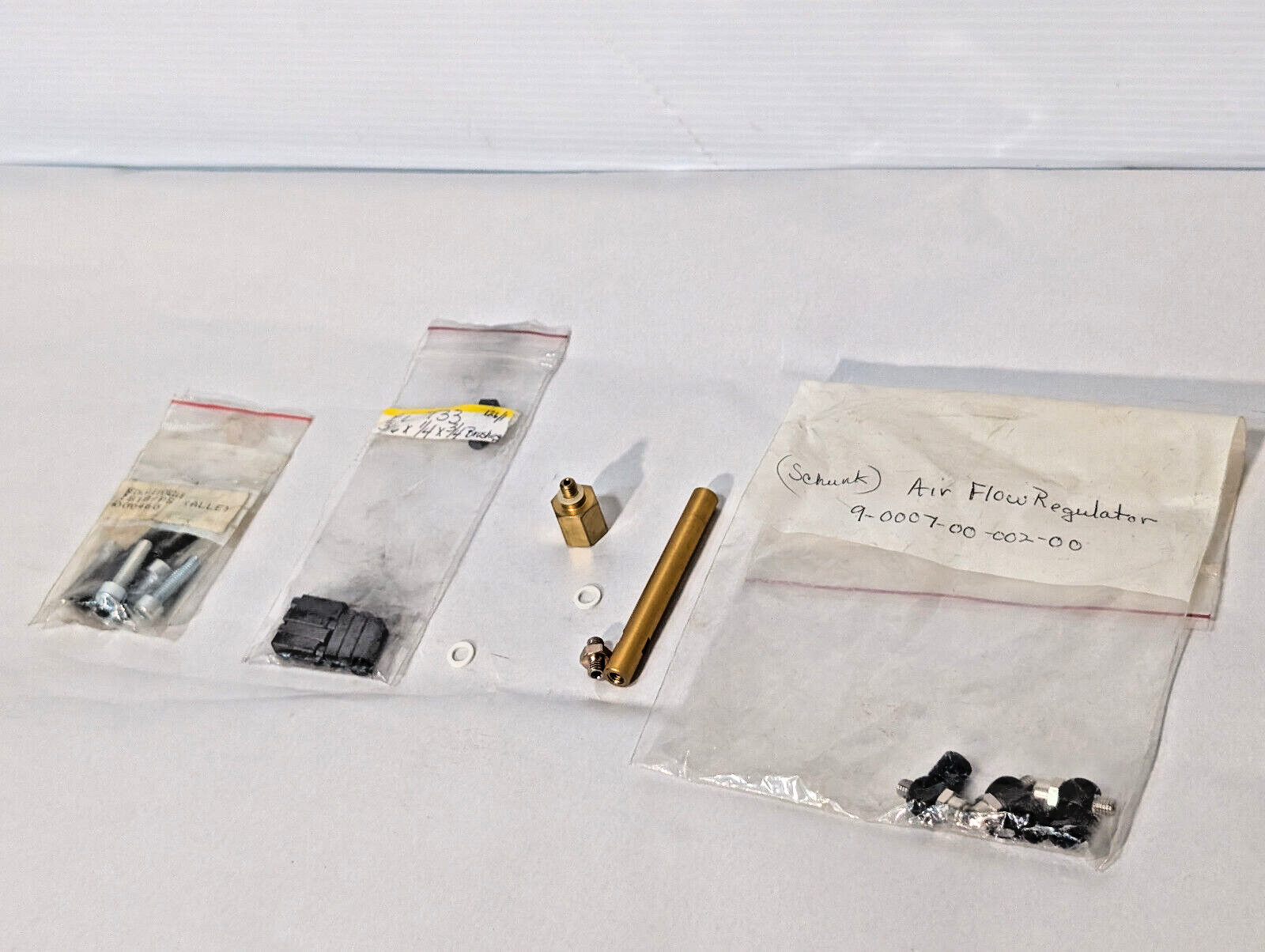 Lot of Small Mechanical Parts, Motor Brushes, Schunck Air Flow Regulator, More