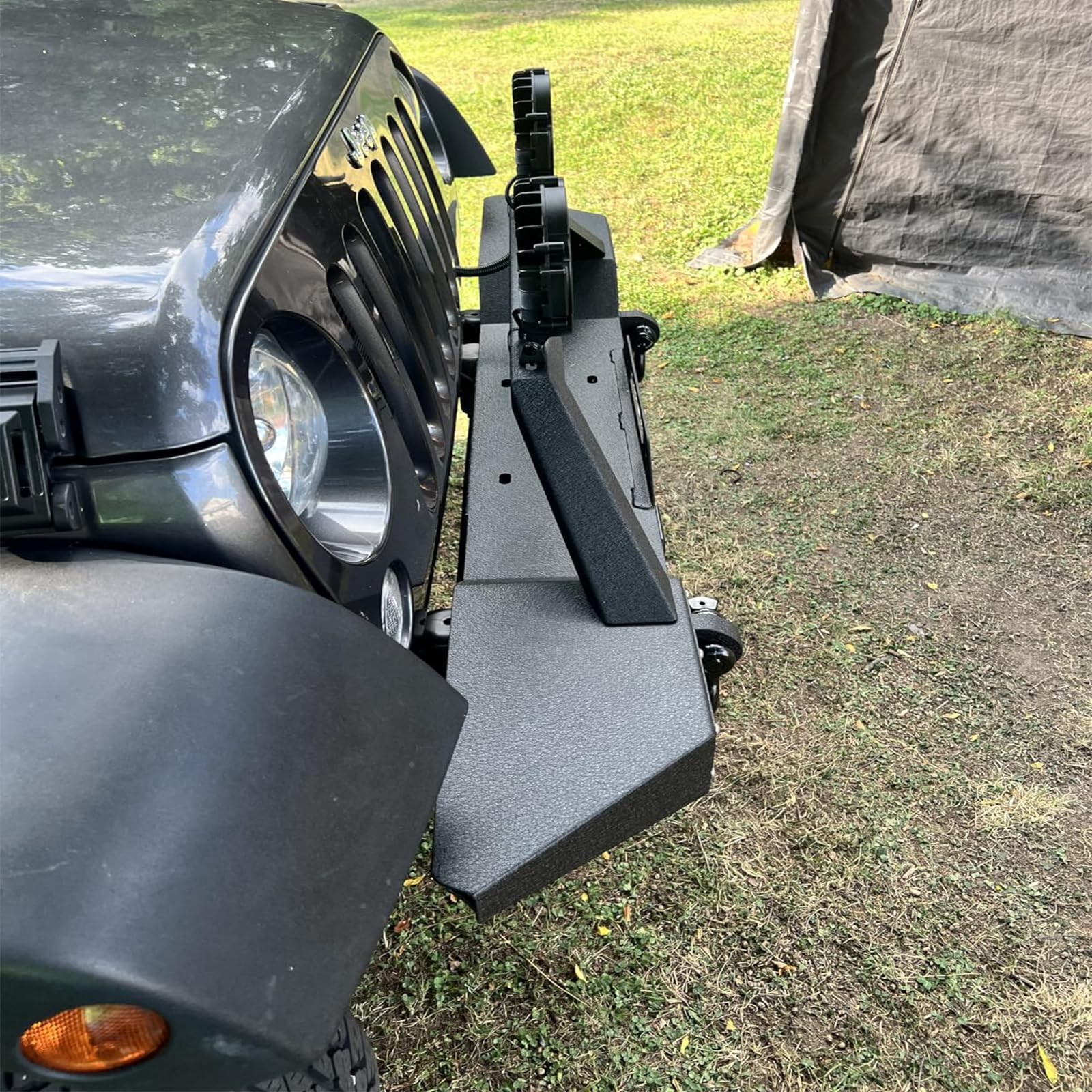 Garvee Front Bumper Compatible with Wrangler TJ 1997-2006 (2/4 Doors), Full W…