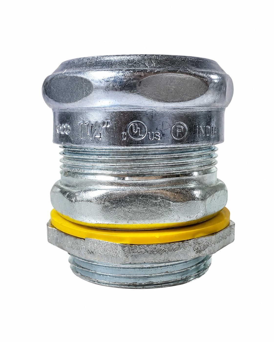 SET OF 6 RACO 1-1/4” Liquidtight Straight Connector with Locknut & Sealing Ring