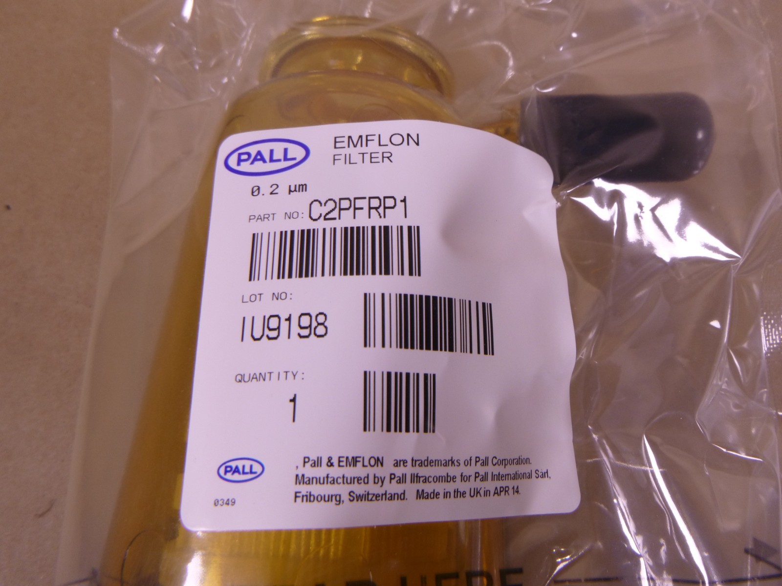 C2PFRP1 Pall Novasip Capsule Emflon PFR Membrane Filter 0.2 um