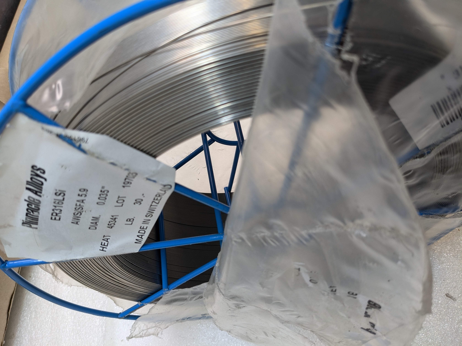PINNACLE ALLOYS ER316LSI SOLID STAINLESS STEEL 0.035″ 45341HEAT 30LB