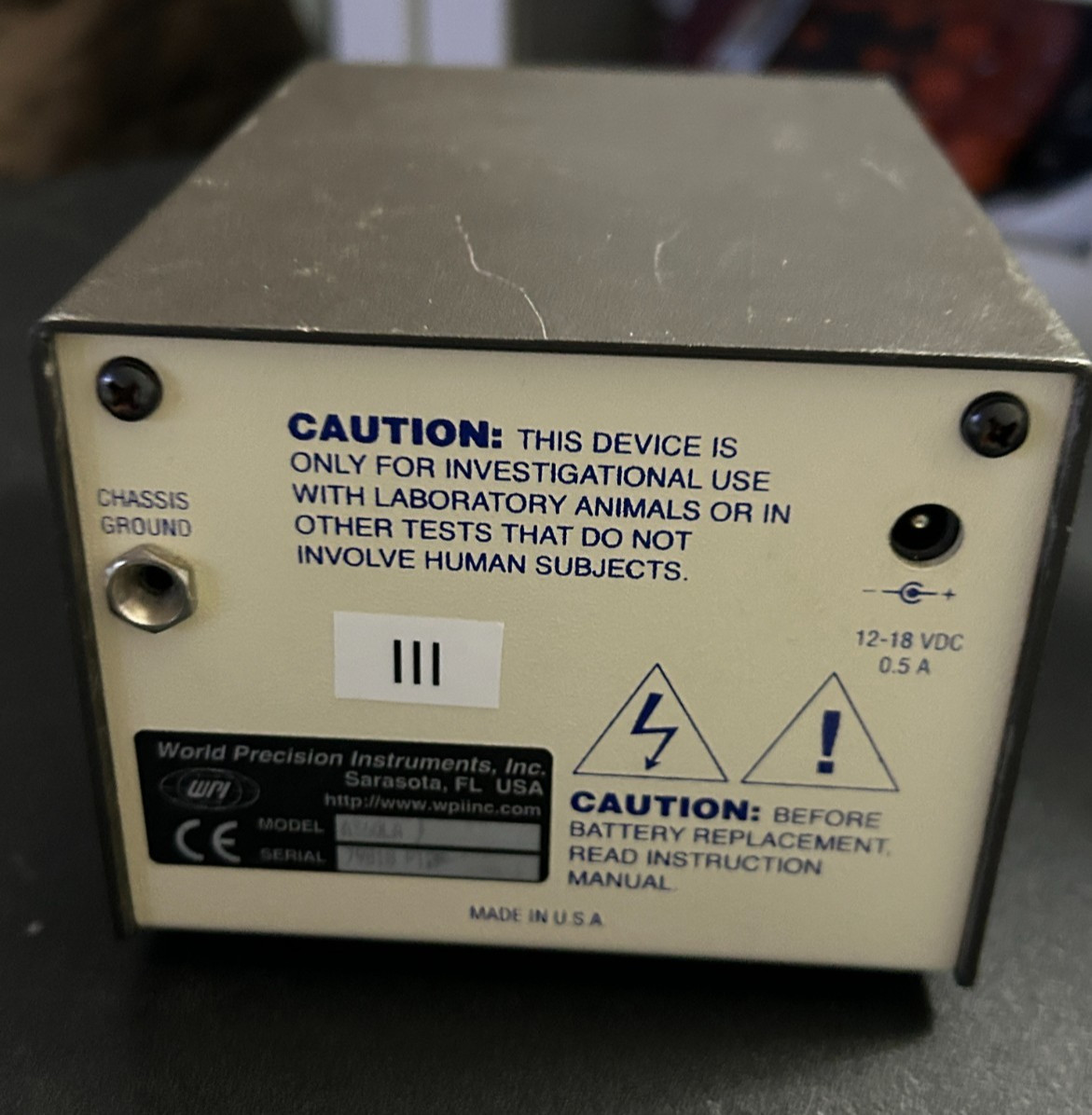 WPI World Precision Instruments Stimulus Isolator Model A360LA Laboratory Tool