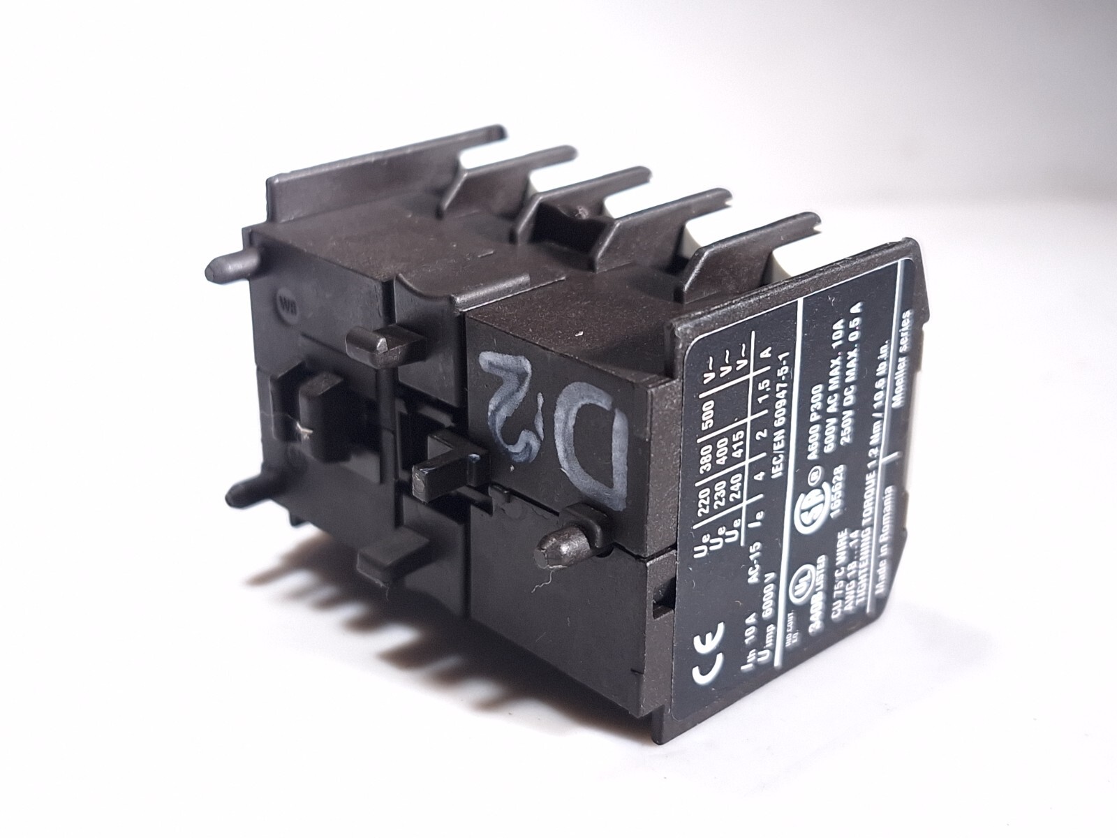 EATON MOELLER 22DILEM XTMCXFC22 AUXILIARY CONTACT 4P 2NO 2NC 010112