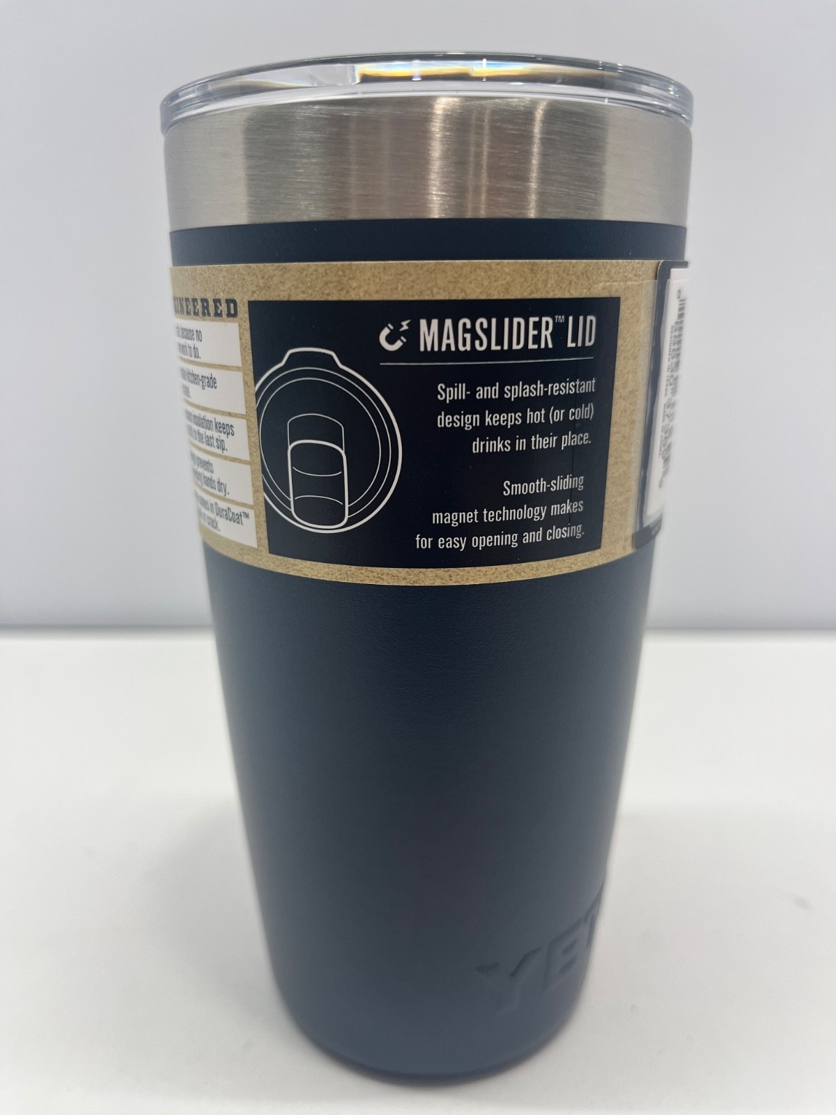 NEW – Yeti Rambler 10oz Stainless Tumbler, Retired Color: Navy, Magslider Lid