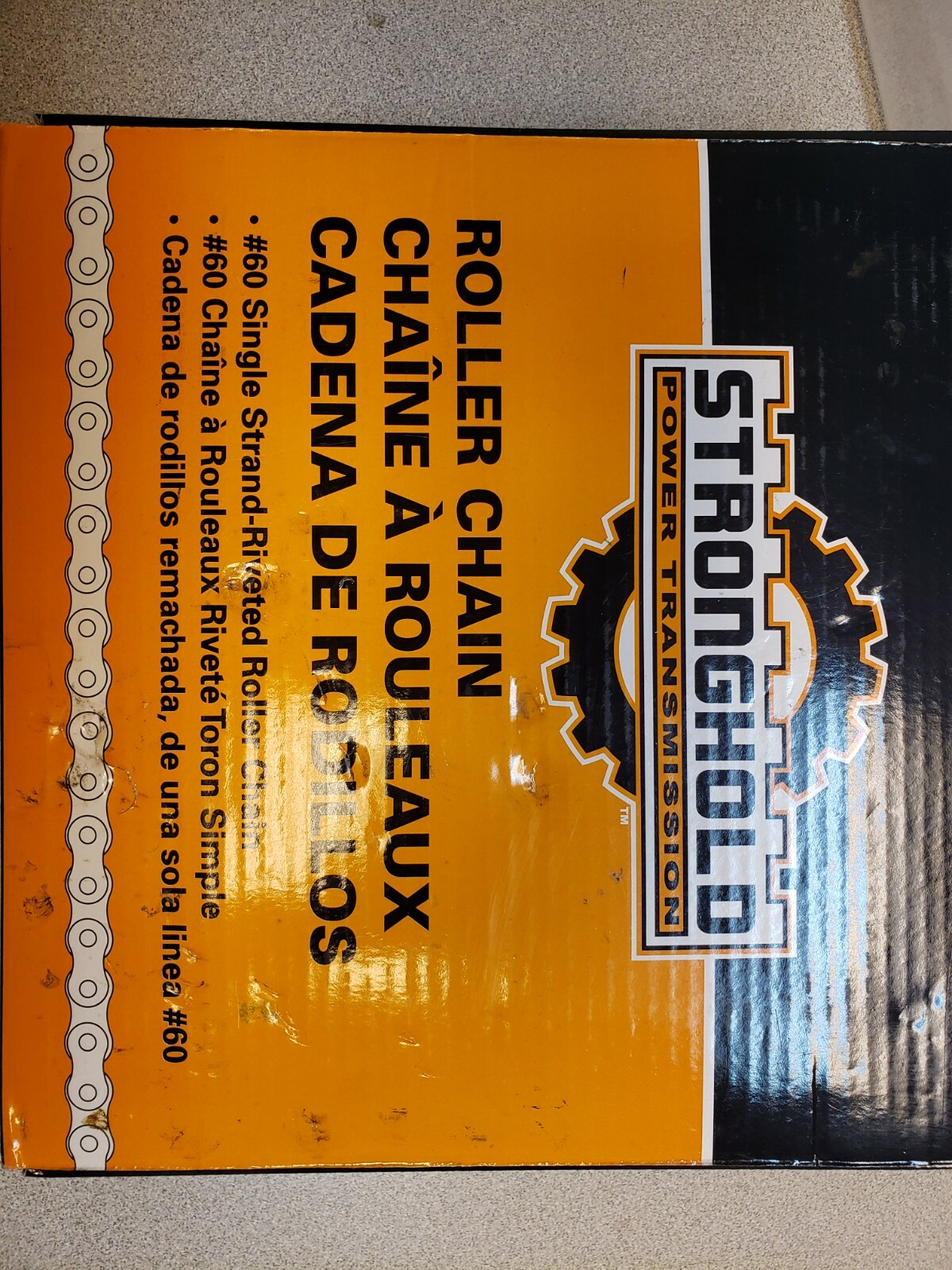 STRONGHOLD 60215 #60 SINGLE STRAND-ROLLER CHAIN 10′ NEW IN BOX