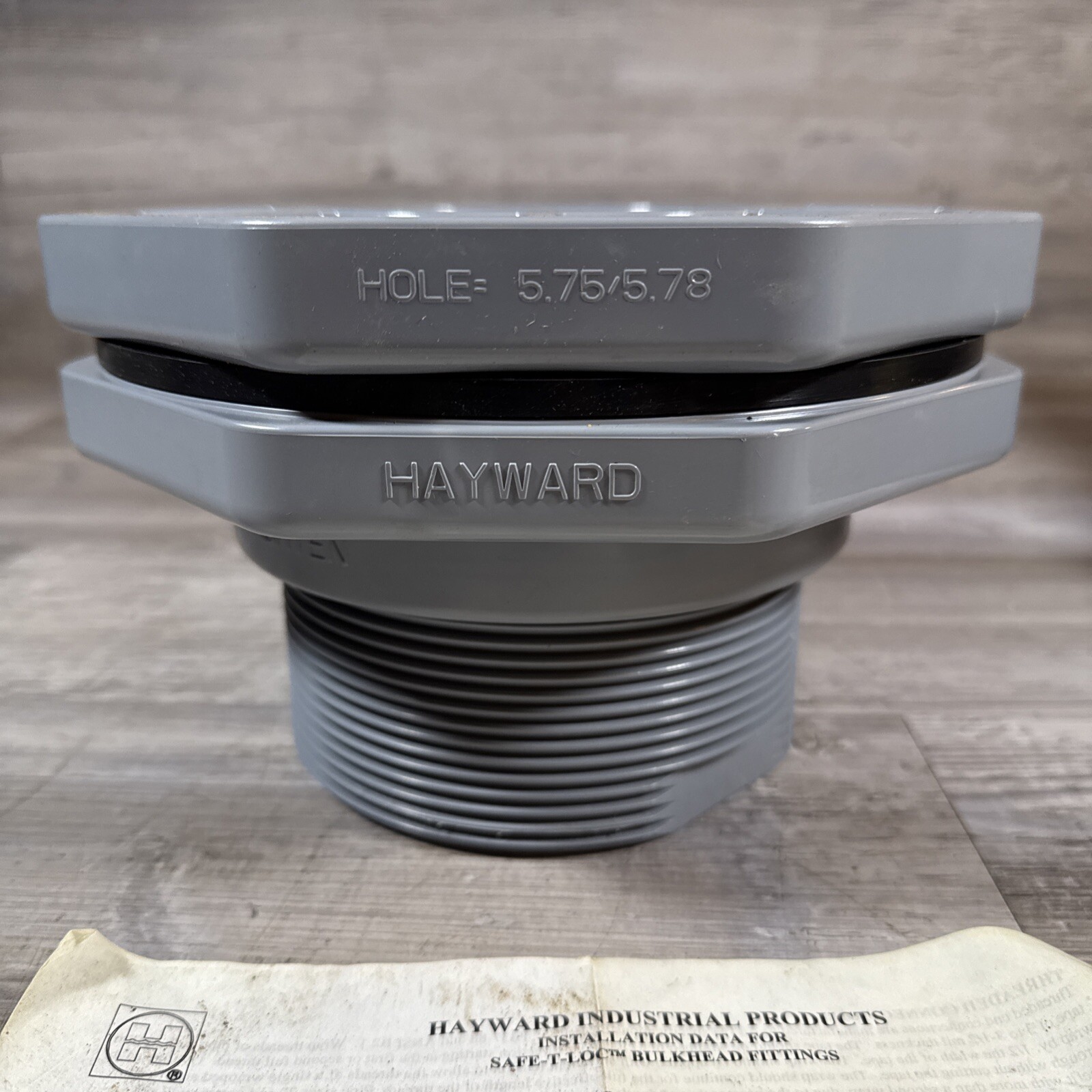 Hayward BFA2040CES 4” CPVC Tank Bulkhead Fitting Standard Flange EPDM Gasket New