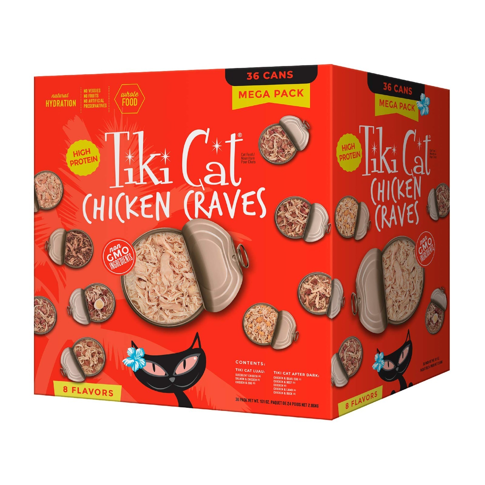 Tiki Cat Chicken Craves Whole Food, Ultimate Variety Pack, 36 Servings of High P