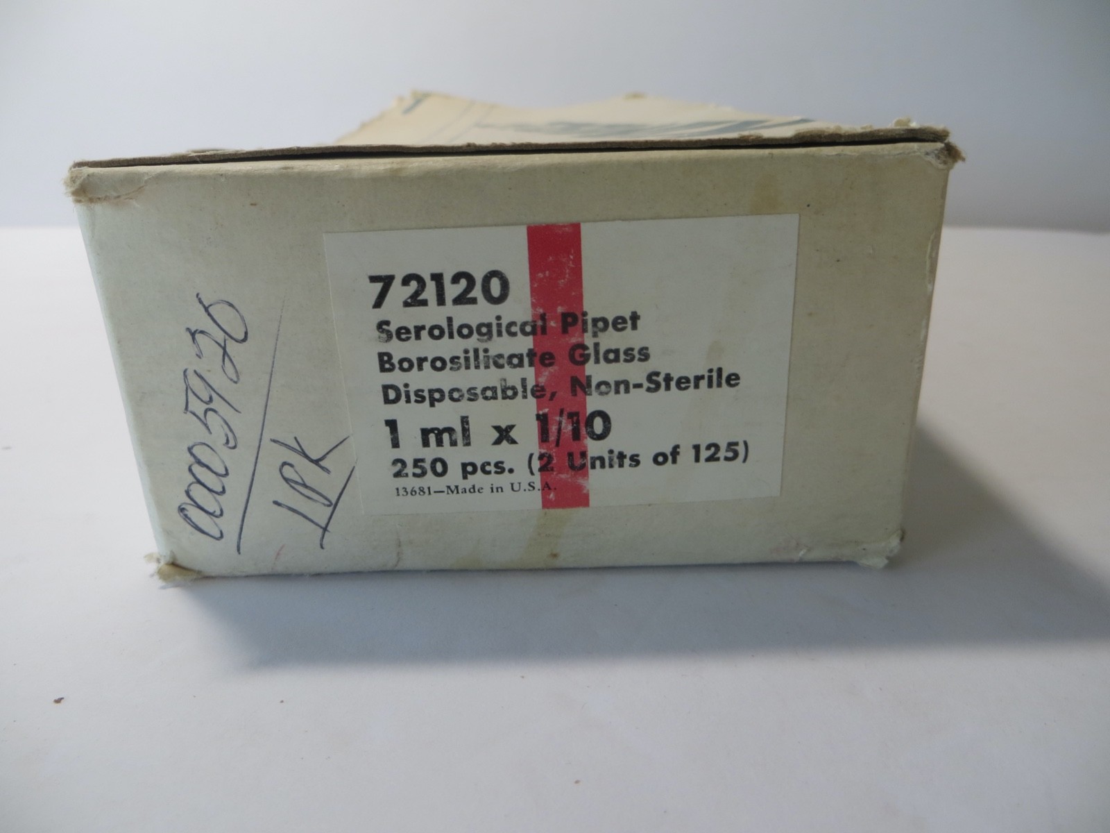 LOT of 220 NEW Kimble 72120 Pipets Glass Serological, Non Sterile, Disposable