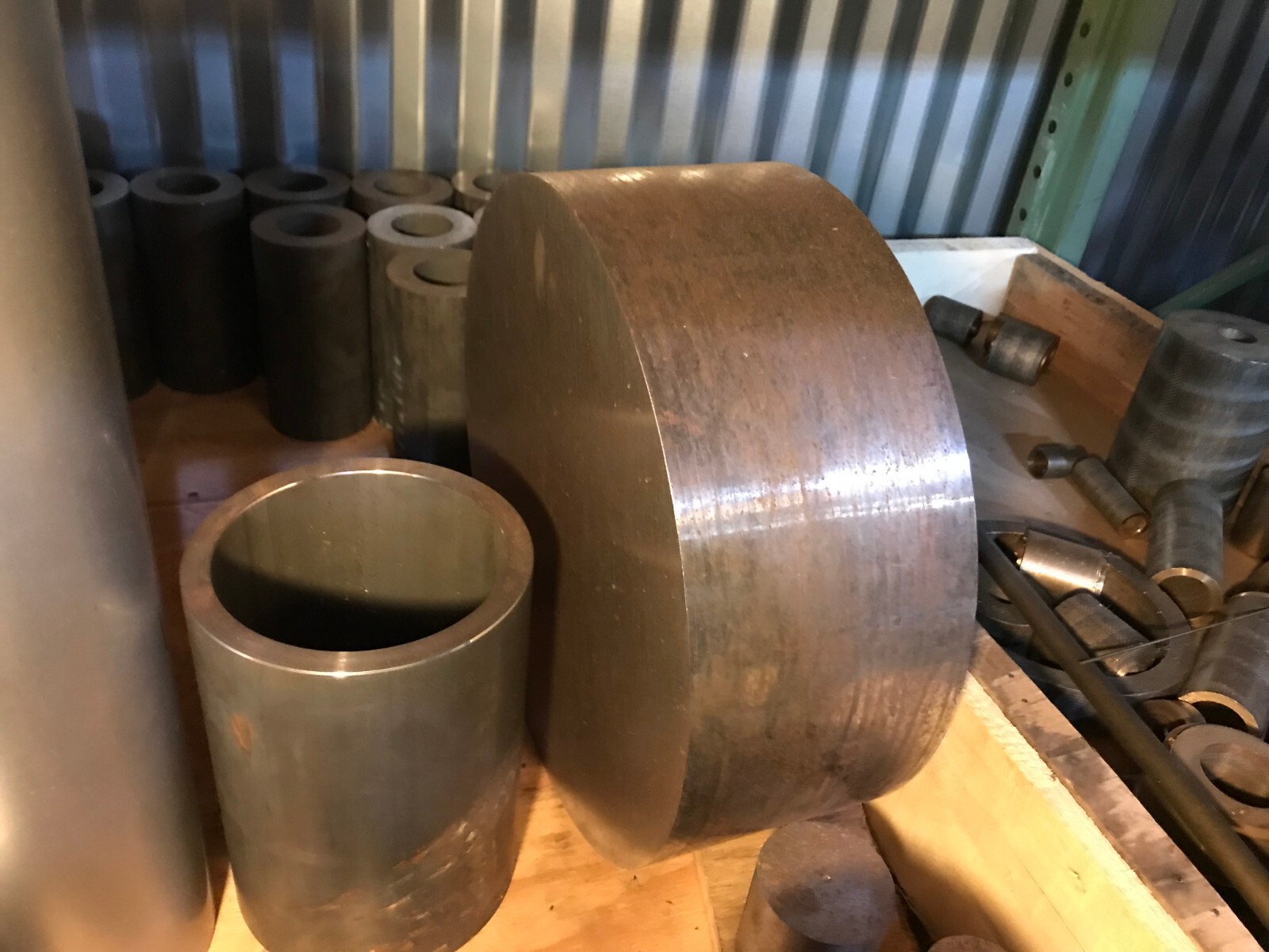 8620 HOT ROLLED FORGED STEEL ROUND BAR DROPS 14″ DIAMETER X 5.125″ LONG