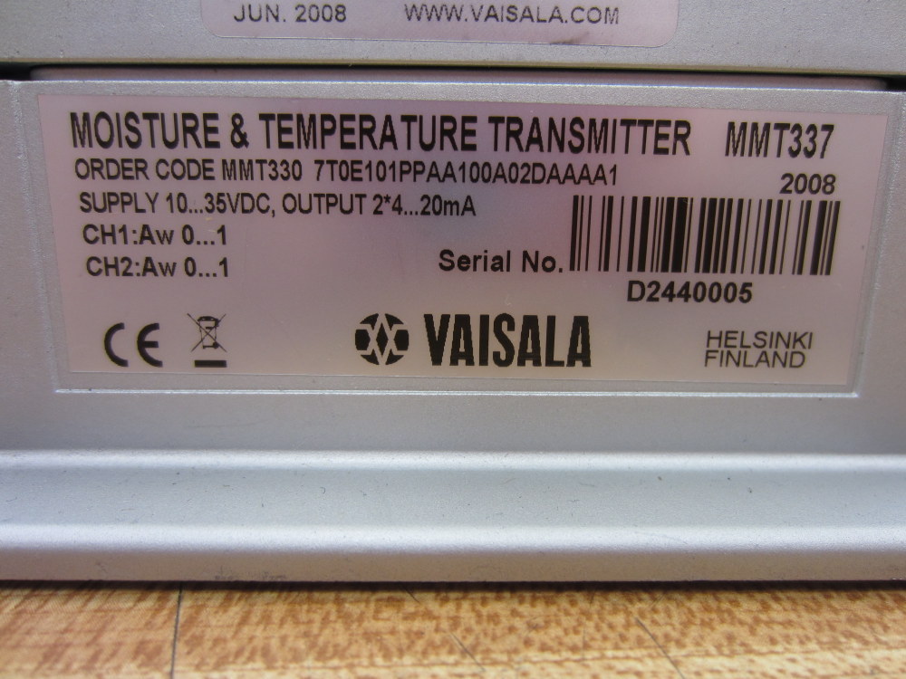 Vaisala MMT337 Moisture & Temperature Transmitter No Cable