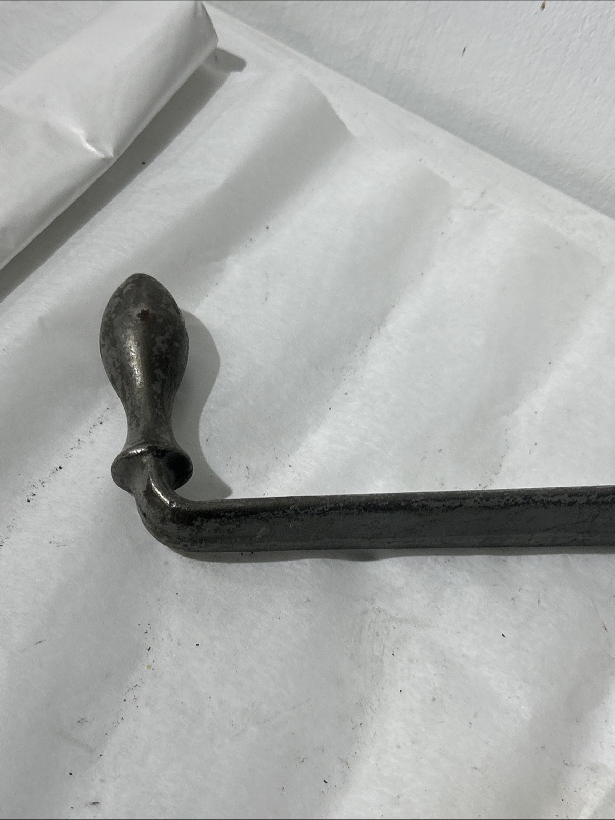 Vintage Industrial Machine Handle. Cast Iron Ch-14 Square Socket .875” Square.