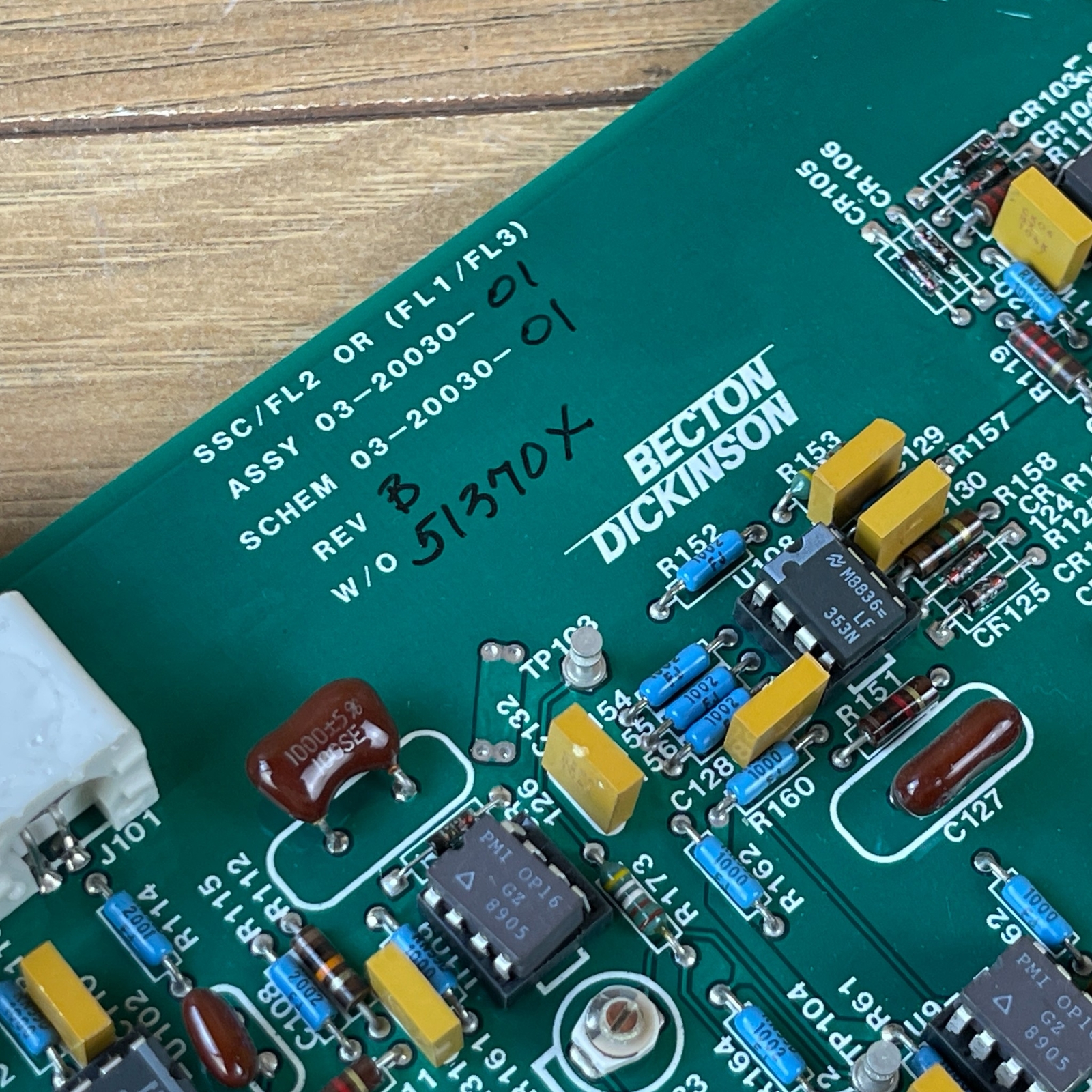 Becton Dickinson SSC/FL2 (FL1/FL3) 03-20030-01 FAC Scan Circuit Board Assy