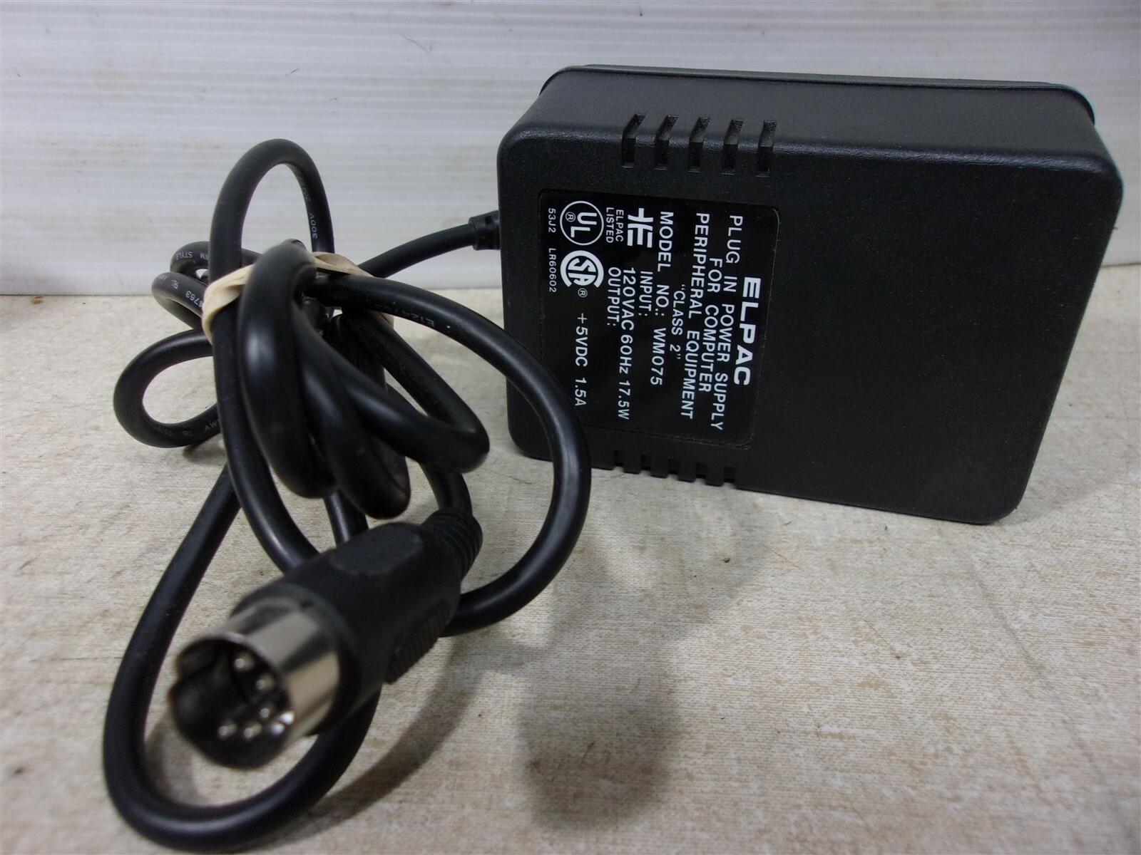 Elpac WM075 +5 VAC Power Supply #5 *FREE SHIPPING*