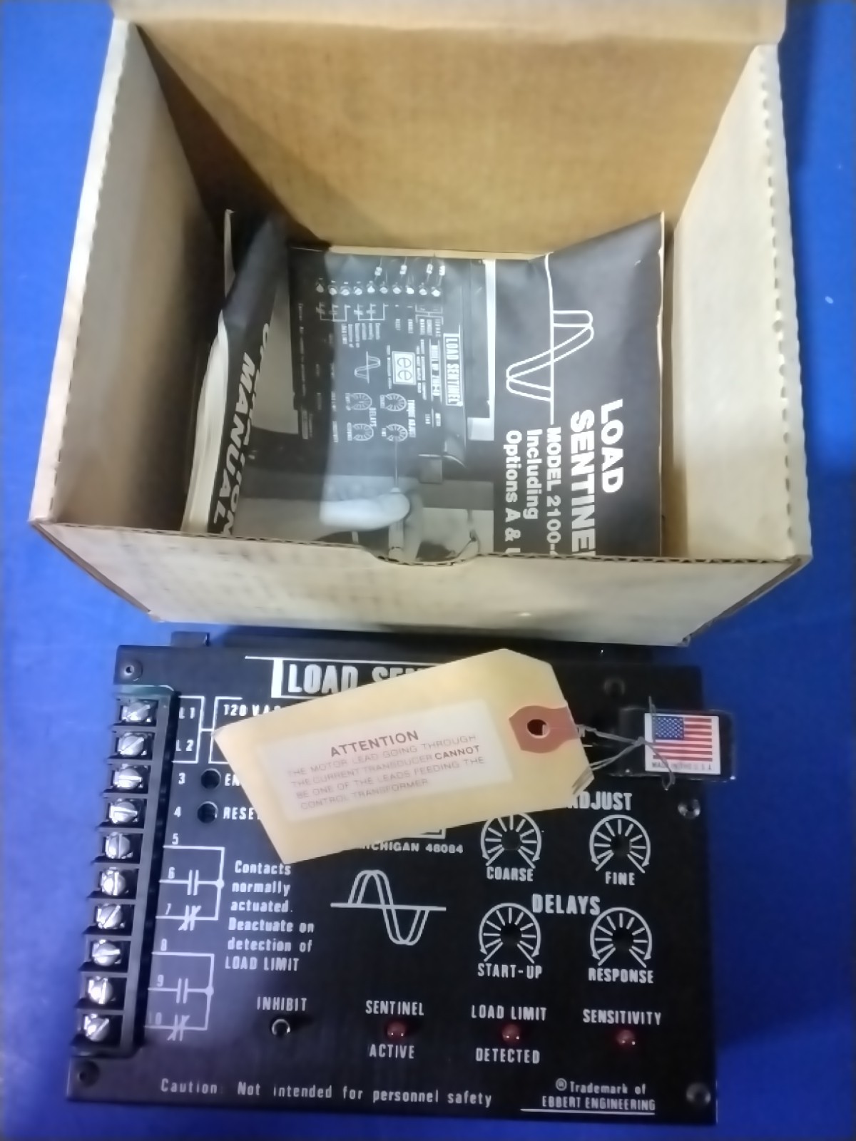 Ebbert Engineering 2100-40 Load Sentinel Motor Load Monitor Controller