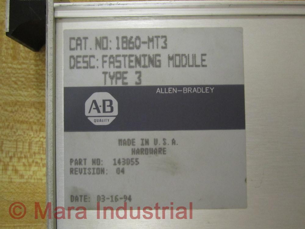 Allen Bradley 1860-MT3 Fastening Module 1860MT3