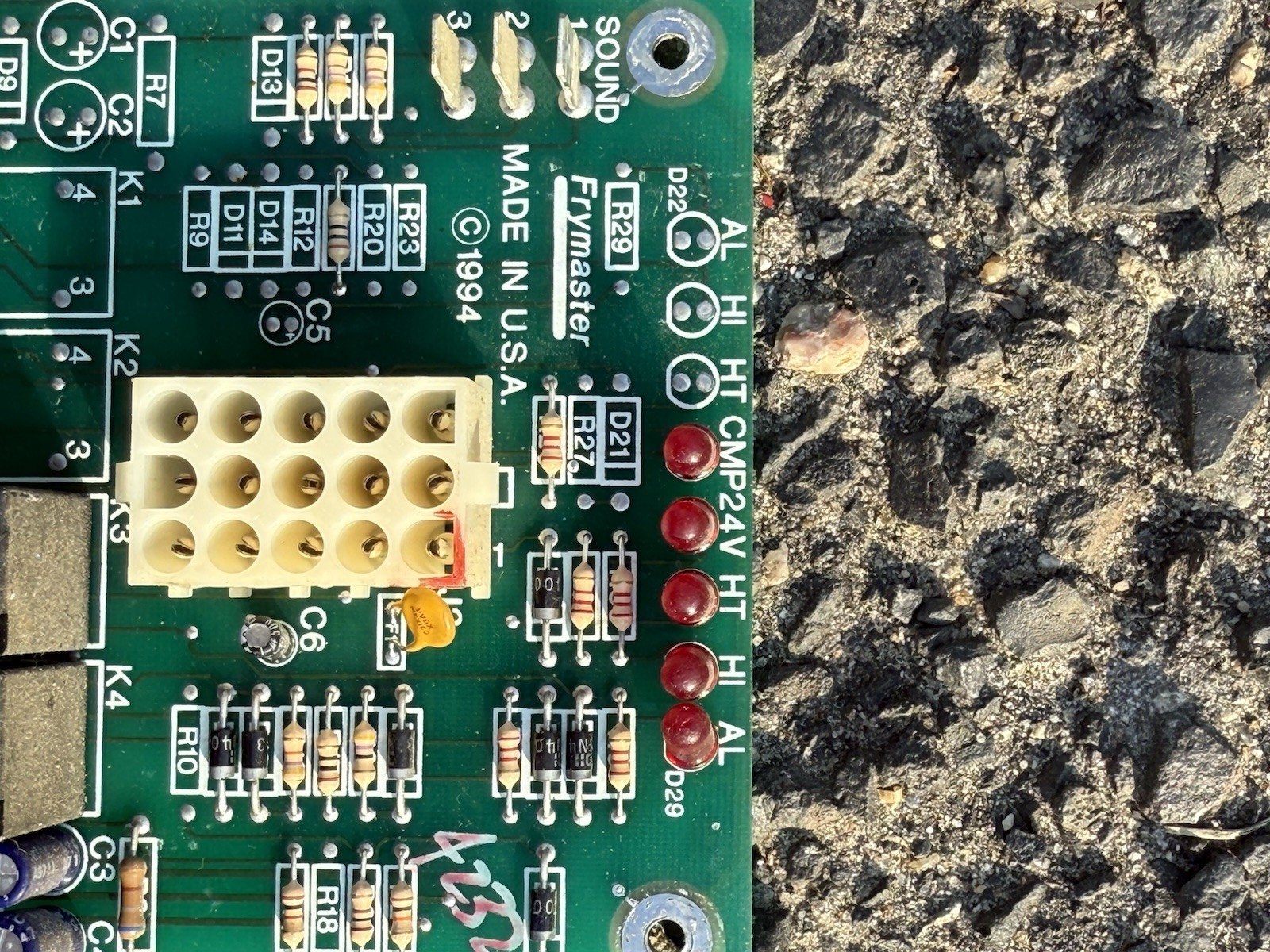 FRYMASTER 807-1945A DISPLAY CONTROL BOARD