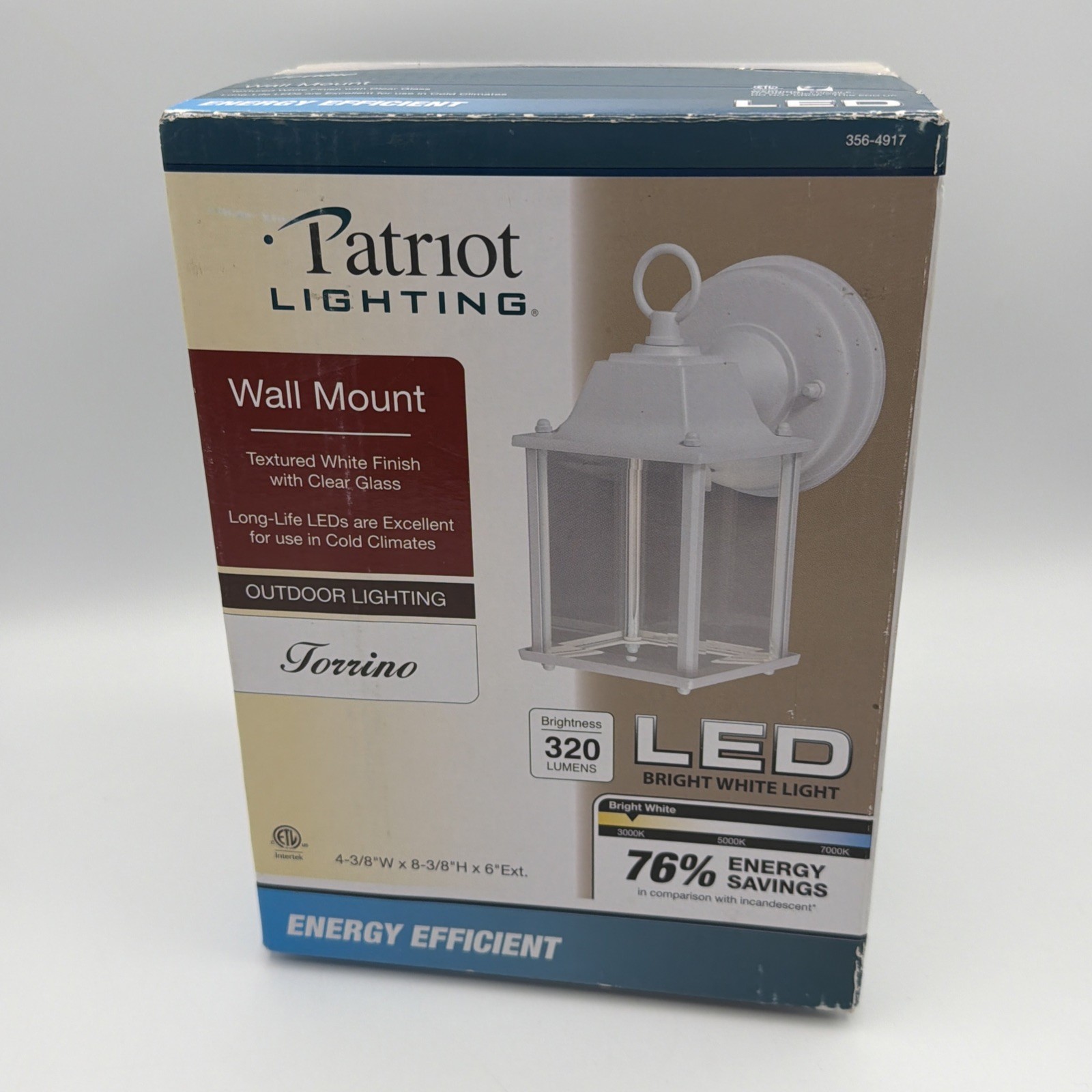 SEALED NEW PATRIOT LIGHTING 356-4917 WALL MOUNT LED LIGHT 320 LUMENS