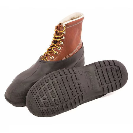 Tingley 35111 Overshoes, Plain Toe, Pvc, 5 In Height, Pull On Closure, Cleated