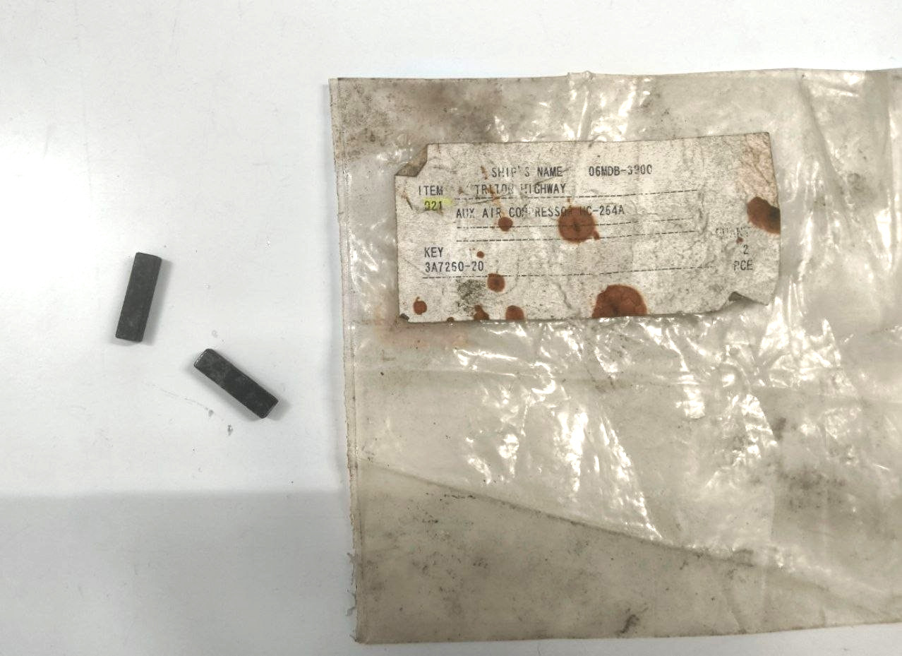 Key P/N 3A7260-20 For Tanabe HC-264A / MRCA-104 Compressor Parts (PACK OF 2)